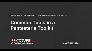 Common Tools in a Pentester’s Toolkit [upl. by Eoin100]