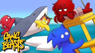 SHARK ATTACK  Charmy amp Crew Play Gang Beasts [upl. by Bannerman218]