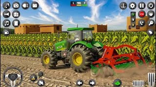 EICHER 242 ROTAVATOR PLOUGHING FIELD IN INDIAN VEHICLE SIMULATOR RACING GAME 🎮🎮youtube viralvideo [upl. by Tobie152]