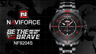 Unboxing Review  Naviforce Watch NF9204S New Arrival Quartz Calendar Latest Design [upl. by Nerfe]