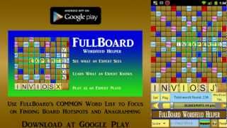 FullBoard Wordfeud Helper App for Android™ [upl. by Nosredna]