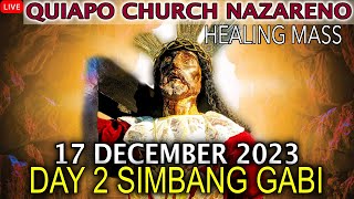 LIVE Quiapo Church Mass Today 17 December 2023 Day 2 SIMBANG GABI [upl. by Yasmar]