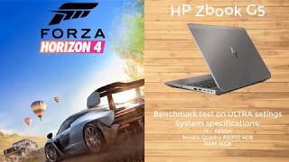 Benchmark FPS Forza Horizon 4 on HP Zbook G5 Nvidia Quadro P2000  ULTRA Settings [upl. by Niall842]