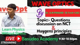 Wave Optics Newtons Corpuscular theory and Huygens wave theory of light  QampA [upl. by Zebulen]