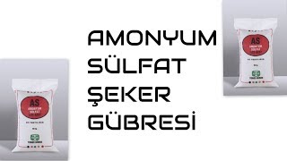 AMONYUM SÜLFAT GÜBRESİ  ŞEKER GÜBRESİ [upl. by Eriam]