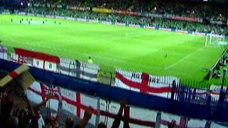 Northern Ireland vs England 2006 WCQ England National Anthem [upl. by Hanikahs98]