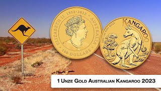 1 Unze Gold Australien Känguru 2023  Goldmünze  Australian Kangaroo  Perth Mint  Gold Coin [upl. by Egdamlat]