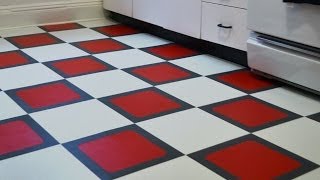 How to install a temporary vinyl tile floor [upl. by Iem]