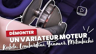 TUTO98  Démonter un VARIATEUR moteur Kubota Lombardini YanmarMitsubichi  Voiture Sans Permis [upl. by Kristianson]