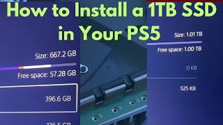 How to Install a 1TB SSD in Your PS5 for Extra Storage [upl. by Darooge]