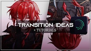 4 Transition Ideas  TUTORIALS  Alight Motion [upl. by Aihsik]