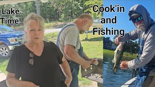 Join us Cooking and Fishing on Crown Lake in Arkansas [upl. by Yessydo]