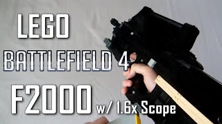 Battlefield 4 LEGO F2000 w 16x Scope [upl. by Atteselrahc]