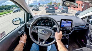 2023 Ford Fiesta 10 125HP 0100 POV Test Drive 1841 Joe Black [upl. by Nwhas280]