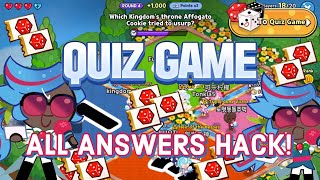 Quiz Game Full Guide  SECRET ANSWERS HACK  Cookie Run Kingdom [upl. by Emearg]