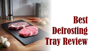 Best Defrosting Tray Review  Meat Defroster Plate Miracle Thaw Mat Thawing Board [upl. by Harts]