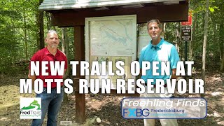 New trails open at Fredericksburgs Motts Run Reservoir [upl. by Namaan]