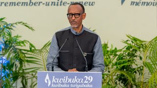 Ijambo rya Perezida Kagame atangiza Icyumweru cyIcyunamo mu Kwibuka29 [upl. by Devona]