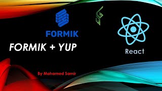 26 Formik with Yup Validation in React  React بالعربي [upl. by Ellicul]