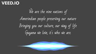 Amerindians of Guyana by Karissia Couchman lyric video [upl. by Abbott]