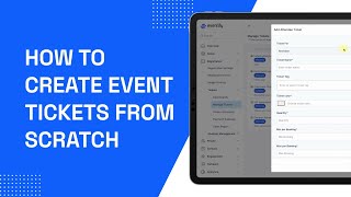 Eventify  Create Event Ticket [upl. by Enelrats]