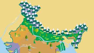 India Physical Features and Political Divisions 2018 Our Country  Class 4 SST [upl. by Aiek227]