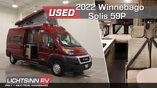 Used 2022 Winnebago Solis 59P  Class B Gas Motorhome  LichtsinnRVcom [upl. by Irmo52]