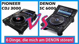 DENON SC6000 vs Pioneer CDJ3000 [upl. by Aiek]