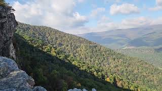 First View on North Fork mountain trail to Chimney Top Summit in West Virginia [upl. by Dazhehs]