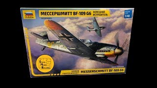 Messerschmitt Bf109 G6 Inbox 148 Zvezda [upl. by Ennoryt]