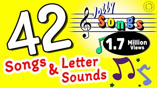 Phonics for Kids  Jolly Phonics Songs  Letter Sounds  42 Letter Sounds  Learn through Songs [upl. by Rehpotsirhc]