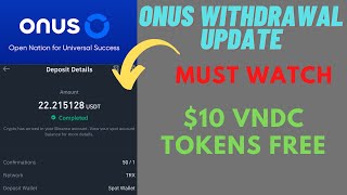 Onus App Withdrawal  How to withdraw VNDC tokens  SignUp 10  Onus App Advanced KYC Process [upl. by Elinnet]