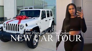 I BOUGHT MY DREAM CAR  JEEP WRANGLER UNLIMITED SAHARA CAR TOUR [upl. by Utter]