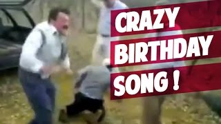 Fun Happy Birthday Song by Dancing Drunk Men [upl. by Ahsilra]