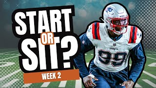 Week 2 IDP StartSit Lineup Advice Live QampA [upl. by Collyer480]