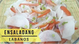 ENSALADANG LABANOS  Kinilaw na Labanos  Labanos Salad Recipe [upl. by Nauht976]