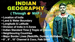 Indian Geography Detail Class through Map  ProStudy [upl. by Ennazzus]