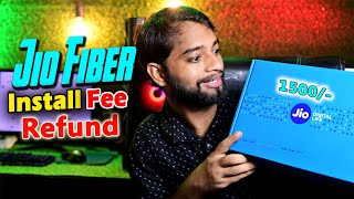 Jio Fiber Prepaid Is the Installation Charge Really Refundable What You Need to Know [upl. by Suirtimid]