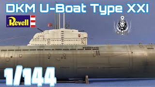 Full Build DKM UBoat Type XXI  1144 Revell [upl. by Tirrej]