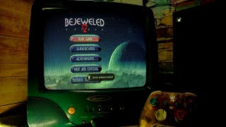 Gaming on CRT  Xbox SX 240p Composite  Bejeweled 2 Xbox360  Sharp Lapiz CRT TV [upl. by Okiek231]