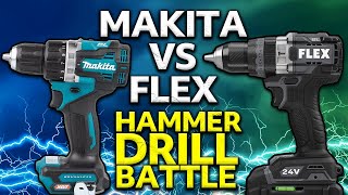 Makita Hammer Drill vs Flex Hammer Drill  Power Tool H2H [upl. by Platus]