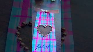 Heart Bookmark 💕bookmark craftideas asethetic treanding [upl. by Moorish]