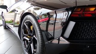 All Black Lamborghini Aventador in Showroom [upl. by Bihas975]