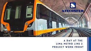 A day at the Lima Metro Line 2 project work front [upl. by Libby]