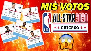 MIS VOTOS PARA EL ALLSTAR 2020 DE LA NBA [upl. by Ollehto241]