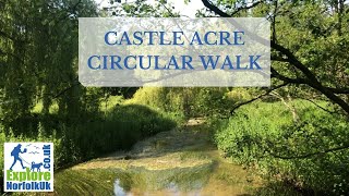 Castle Acre Circular Walk passing the historic Castle Acre Priory [upl. by Alleul863]