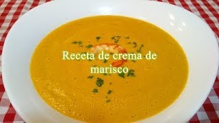 Cómo hacer crema de marisco receta fácil [upl. by Trebornhoj]