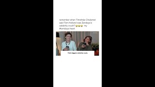 Remember when Timothée Chalamet confirmed tomdaya 🥹 zendaya shorts [upl. by Eniksre]