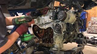 Step By Step 24 EcoTec Timing Chain Replacement [upl. by Enaitsirk]