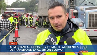 Aumentan las cifras de víctimas de accidentes de tránsito en la Av Simón Bolívar [upl. by Roanna]